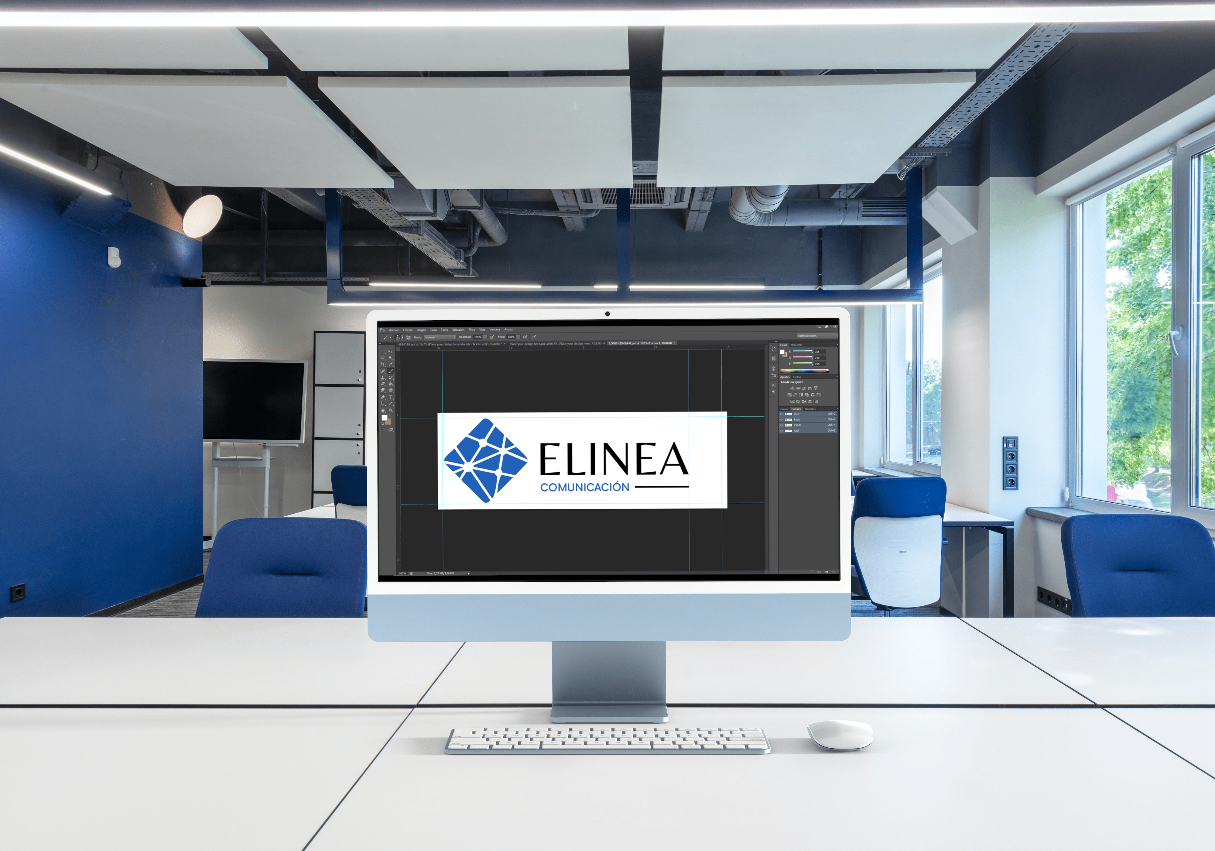Espacio de trabajo de Elinea Comunicación