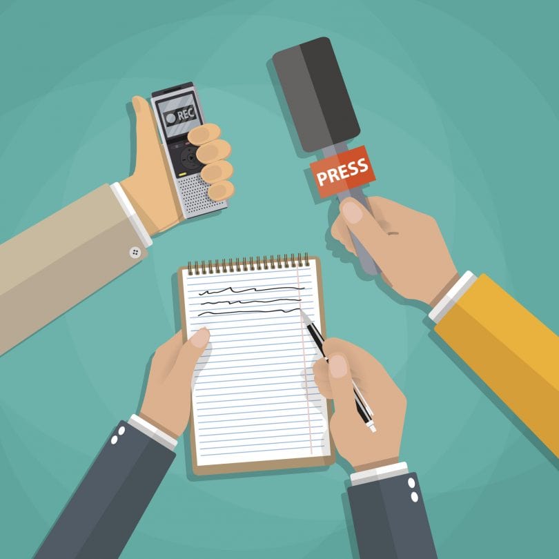 Imagen ilustrativa de preparación de contenidos de prensa