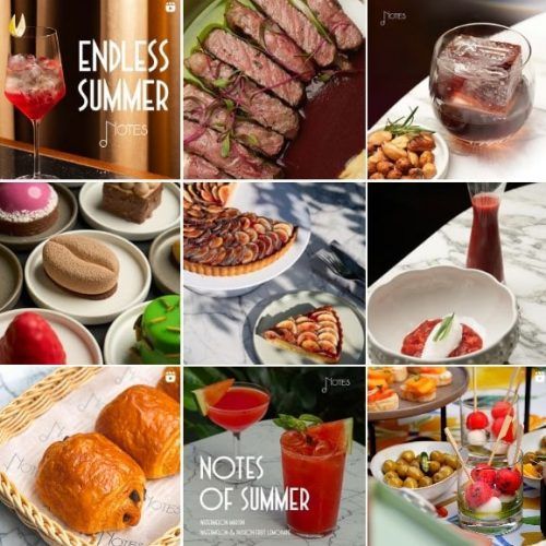 Contenido de redes sociales utilizado en la página de restaurantes de Elinea